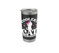 Coolest Cat Preschool Back To School Pre-k For Girls Kids Vaso térmico de acero inoxidable de doble pared