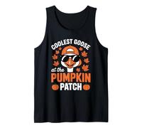 Coolest Goose At The Pumpkin Patch Halloween Acción de Gracias Camiseta sin Mangas