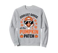 Coolest Goose At The Pumpkin Patch Halloween Acción de Gracias Sudadera