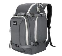 Coolfel Bolsa para Botas de Esquí con Compartimento para Casco, Mochila para Botas de Esquí Ligera e Impermeable de 50L para Viajes, Patines, Snowboard para Hombre y Mujer Unisex