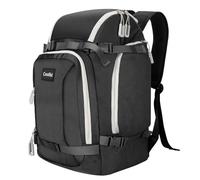 Coolfel Bolsa para Botas de Esquí con Compartimento para Casco, Mochila para Botas de Esquí Ligera e Impermeable de 50L para Viajes, Patines, Snowboard para Hombre y Mujer Unisex