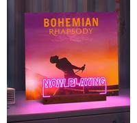 CoolGift Mart Now Playing - Soporte para discos de vinilo, soporte para discos iluminados, visualización acrílica de madera con 16 luces de color para álbumes, decoración de habitación, regalo para