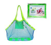 COOLGOEU Grande Bolsa de Playa de Malla para al Aire Libre Natación Piscina Viajes Toallas Juguetes Aléjate de la Arena y el Agua,Organizador de Bolso Tote Plegable para Niños Día de la Familia
