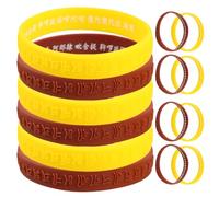 COOLHIYA 16 pulseras de silicona motivacionales: pulseras suaves para entusiastas de la cultura. Pulseras de silicona para celebraciones navideñas y de fiesta.