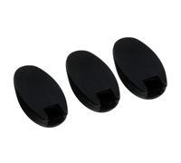 COOLHIYA 3 Fundas Protectoras Creativas de Silicona para Teclas Laterales de Saxofón, Almohadillas Profesionales para Botones de Palma, Color Negro, Protección Duradera