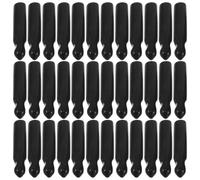 COOLHIYA 50 Piezas Capuchón Antipolvo para Vertedor 10×55, PVC Negro