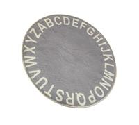 COOLHIYA Alfombra Para Gatear y Jugar De Algodón Para Bebés, Tapete Acolchado Diseño De Letras, Color Gris, Para Habitación Infantil, Adecuado Para Recién Nacidos y Niños Pequeños, Alfombra Portátil