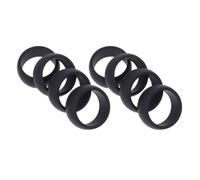 COOLHIYA Anillo Deportivo de Silicona Negra 8 Piezas para Hombre | Pack de 8, Uso en Actividades y Deportes, Diseño Simple, Cómodo Retención de Agua Color Aleatorio