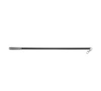 COOLHIYA Barra Exterior Aleación Cortinas de 60 Cm Tiro al para de en de y Plástico, Diseño Manual Push-Pull Resistencia Impacto y Elegante Negro