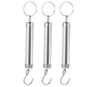 COOLHIYA Báscula de resorte de equilibrio de 3 piezas: báscula de resorte mecánica colgante con gancho para cocina y exteriores, para pesar alimentos, productos y paquetes pequeños.