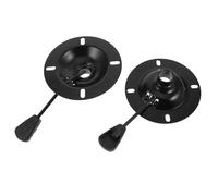 COOLHIYA Base Giratoria de Hierro para Sillas de Oficina, Accesorio Práctico y Seguro, Paquete de 2 Piezas para Reemplazo de Mecanismos de Control