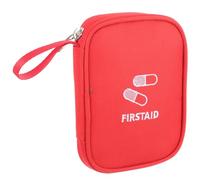 COOLHIYA Bolsa Roja de Oxford de Tela Portátil Auxilios Primeros o Ligera Compacta Medicamentos y para en Viajes y Emergencias al Aire Libre en Moto Bicicleta