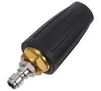 COOLHIYA Boquilla para Hidrolavadora de Alta Presión 1/4 Pulg Conexión Rápida Turbo Giratoria Acero Inoxidable y Goma Adecuado para Limpieza Industrial de Ladrillos y Superficies
