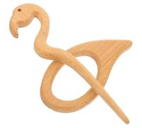 COOLHIYA Broche de Madera Alfiler para Ropa Diseño Delicado y Único para Mujer Marrón Que Vestidos y Se Mantiene Seguro en Su Lugar