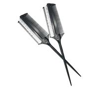COOLHIYA Cepillo para Teñir el Cabello 2 Piezas Doble Cara y Cerdas para Permanente y Coloración en Salones de Belleza y Uso en Casa 9.09 X 1.69 X 0.19 Pulgadas