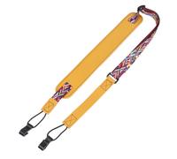 COOLHIYA Cómoda Doble de Ajustable Pu Ukelele Cuero Gancho para sin Taladro y Fácil de Quitar, Accesorio Adecuado en de Año para Músicos Celebraciones