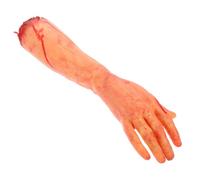 COOLHIYA Decoración Halloween Brazo Falso Realista Efecto Roto para Fiesta Casa Encantada Terrorífica Accesorio Grande y Llamativo Brazo Separado Mano Izquierda o Derecha Aleatoria