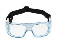 COOLHIYA Gafas Deportivas de Protección PC Azul, Antivaho, Ligeras, Irrompibles, Correa Ajustable Gafas de Seguridad para Fútbol y Baloncesto Unisex Adulto