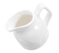 COOLHIYA Jarra para crema: Jarra para café y leche para restaurantes y hoteles - Tazón pequeño de cerámica para salsas, arte latte y condimentos