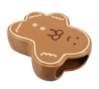 COOLHIYA Jarrón de cerámica con Forma de Hombre de Jengibre para Navidad, Ideal para arreglos y Decoraciones navideñas.