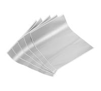 COOLHIYA Juego de 5 Hojas de Tarjetas Rasca y Gana de Papel Color Plata para Escribir y Jugar en Bodas y Reuniones Familiares
