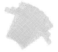 COOLHIYA Kit de 4 Láminas de Rejilla Plástica para Hacer Bolsas y Bordados de Crochet Tamaño Pequeño Paneles Resistentes Adecuado para Proyectos de Costura y Manualidades