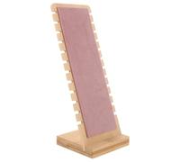 COOLHIYA Organizador de Joyas Collares de Madera Estructura Fuerte y Diseño Simple para Exhibir y Almacenar Colgantes de Forma Estable Hogar