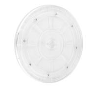 COOLHIYA Plato Giratorio Resistente y No se Deforma Redondo de Acrílico Transparente Rotación de 360 Grados Adecuado para Almacenamiento y Especias en Cocina