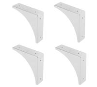 COOLHIYA Protectores de Bordes Metálicos para Muebles, 4 Esquinas Plateadas de Acero Inoxidable, Instalación Rápida sin Herramientas para Mesas y Armarios