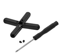 COOLHIYA Puntas de Cordones Metálicos para Zapatos Deportivos, Juego de 1 Set Cabeza de Metal Negra, Aleación de Zinc Duradera, Tornillo Pulido, Accesorios para Reemplazo y Color Aleatorio