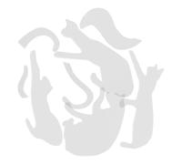 COOLHIYA Regla Acrílica para Costura con Plantillas Forma de Gato Plantilla de Patchwork Transparente para Manualidades y Patronaje Herramienta Práctica para DIY y Confección de Ropa