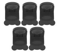COOLHIYA Soporte de Ducha Autoadhesivo de Plástico 5piezas para Colgar Champú y Gel de Ducha, Resistente Corrosión y Fácil Instalación en Cocina y Baño