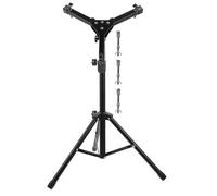 COOLHIYA Soporte Plegable Patas de Gran Apertura y Alta Capacidad de Carga para Batería de Aleación Negra Soporte Estable Ajustable para Pad de Práctica y Estante de Trípode Ajustable