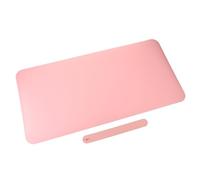 COOLHIYA Tapete Plegable para Escritorio de Uñas 70x35 cm en PU Bicolor con Diseño Elegante, Almohadilla para Uso en Casa y Salón de Manicura