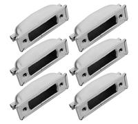 COOLHIYA Tensor de Caja de Metal Galvanizado, Conector de Orejeta Doble Extremo, 6 Piezas para Accesorios de Percusión y Uso Profesional en Tambores