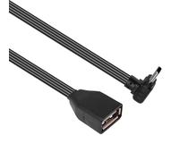 COOLHOOD Cable adaptador USB tipo C a 2.0 portátil de 90 grados en ángulo/recto para smartphone y juegos, cable de datos negro tipo C a