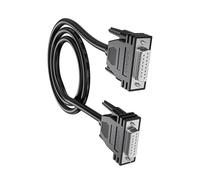 COOLHOOD Cable de extensión industrial DB15 de 1,5 m DB15 hembra a macho, diseño de doble blindaje para conexiones seguras