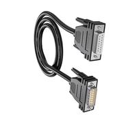COOLHOOD Cable de extensión industrial DB15 de 1,5 m DB15 hembra a macho, diseño de doble blindaje para conexiones seguras