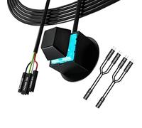 COOLHOOD Cable de interruptores de alimentación externos, materiales ABS, diseño compacto para botón de control de arranque de escritorio, herramienta extendida, compatible con arranque de computadora