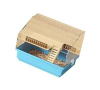 COOLHOOD Casa multifuncional para hámster con base extraíble, diseños transparentes, jaula ventilada para mascotas, lugar de refugio para jerbos, jaula de hámster
