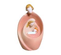 COOLHOOD Figuras abstractas de belén, estatua católica de la Sagrada Familia, adorno coleccionable para mesa o repisas, regalo religioso para decoración del hogar