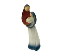 COOLHOOD Figuras abstractas de belén, estatua católica de la Sagrada Familia, adorno coleccionable para mesa o repisas, regalo religioso para decoración del hogar