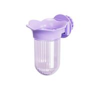 COOLHOOD Jaula de guacamayos a prueba de derrames con recipiente de agua en forma de flor que conserva los nutrientes, durabilidad de 48 horas, proveedor de aves de lago