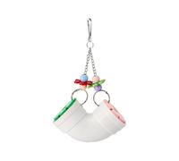 COOLHOOD Juguete de búsqueda de pájaros y alimentador de tubo de juego para hámster fomenta la actividad y la estimulación mental, jaula para animales pequeños, mascotas pequeñas