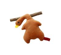 COOLHOOD Juguete de persecución entretenido con planta orgánica para jugar solo o social, juguete masticable para mascotas de 12 cm