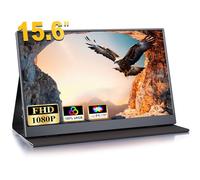 COOLHOOD Monitor Portatil, 15.6 Pulgadas Pantalla Ordenador 1080P FHD, IPS Portable Monitor 100% SRGB, Pantalla Portatil USB C/Mini HDMI, para Móvil/Laptop/PC/PS5[Clase de eficiencia energética A]