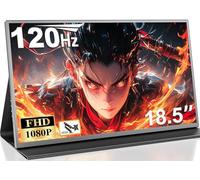 COOLHOOD Monitor Portatil 18.5 Pulgadas - Pantalla Portatil IPS 1080P HDR FreeSync, VESA Mini HDMI/USB-C, Portable Monitor para Ordenador Teléfono PS5 Xbox