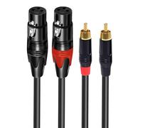 COOLHOOD Studio - Cable de sonido estándar de 1 metro con revestimiento de PVC flexible para amplificadores, altavoces, agitadores, cable estereofónico