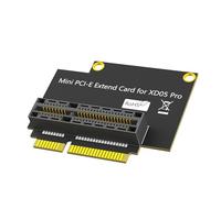 COOLHOOD Tarjeta de extensión de sonido para ranura PCIE en miniatura XD05, placa adaptadora de perfil bajo en ángulo recto para aduanas estrechas, espacio de construcción en ángulo recto. Tarjeta