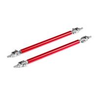 COOLHOOD Universally Racings - Barra de parachoques delantero con longitud ajustable de 75 mm, 100 mm, 150 mm, 200 mm, sujetadores de parachoques para asegurar el alerón del borde del coche